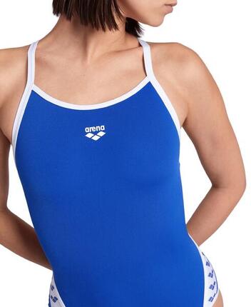 Maillot de bain Arena Icons Super Fly Back Solid Royal/Blanc