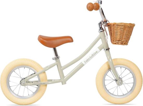 FABRICBIKE Mini Classic - 12" Vélo sans pédale pour enfants, 2-5 ans. Beige