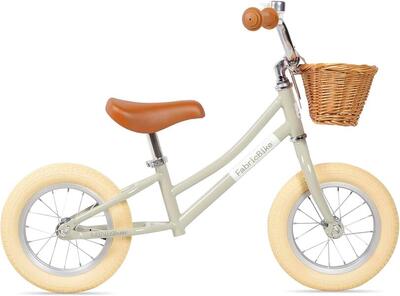 Fabricbike mini classic - loopfiets 12" voor kinderen van 2 tot 5 jaar. beige