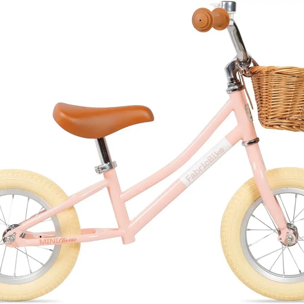 FABRICBIKE Mini Classic - 12" Balance Bike for Children, Ages 2-5. Pink