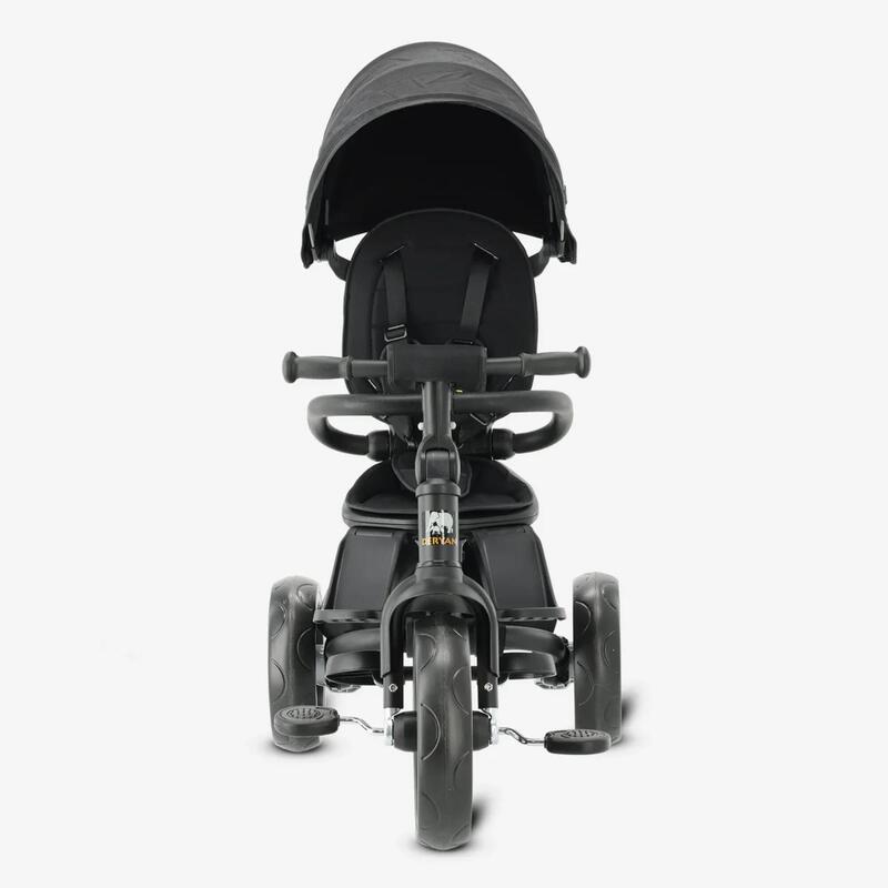 Tricycle DERYAN Explorer - Pliable et pivotant à 360º - Noir