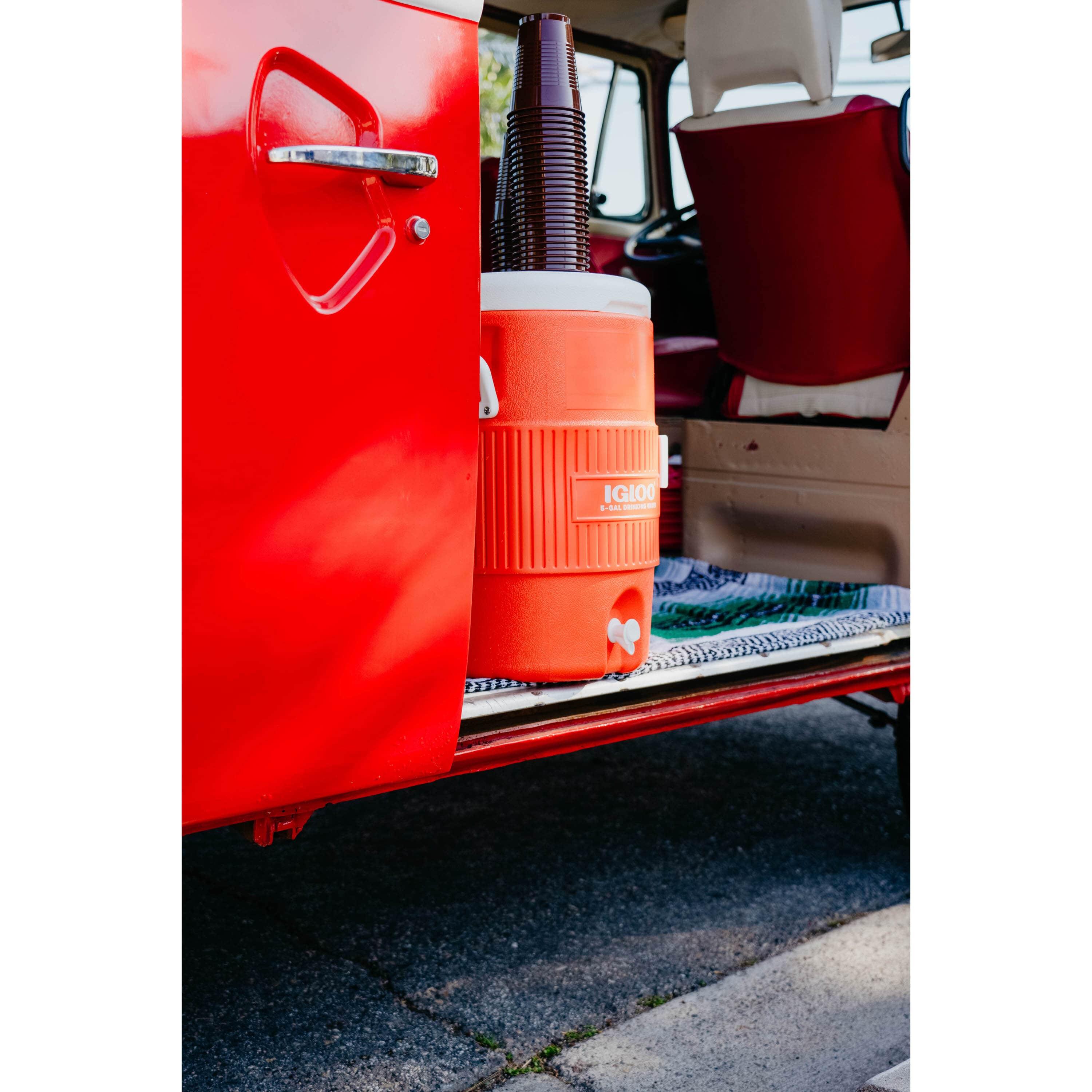 5 Gallon Seat Top - Distributeur de boissons / glacière - 18 Litres - Orange 7/7