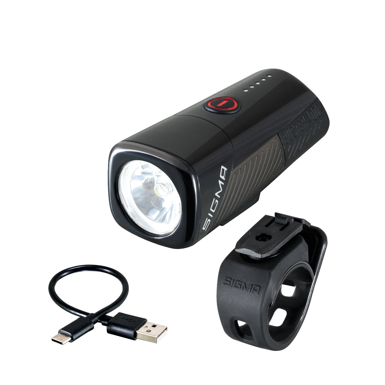 Sigma Buster 400 LED Headlight with USB Rechargeable Li-ion Battery 6/7