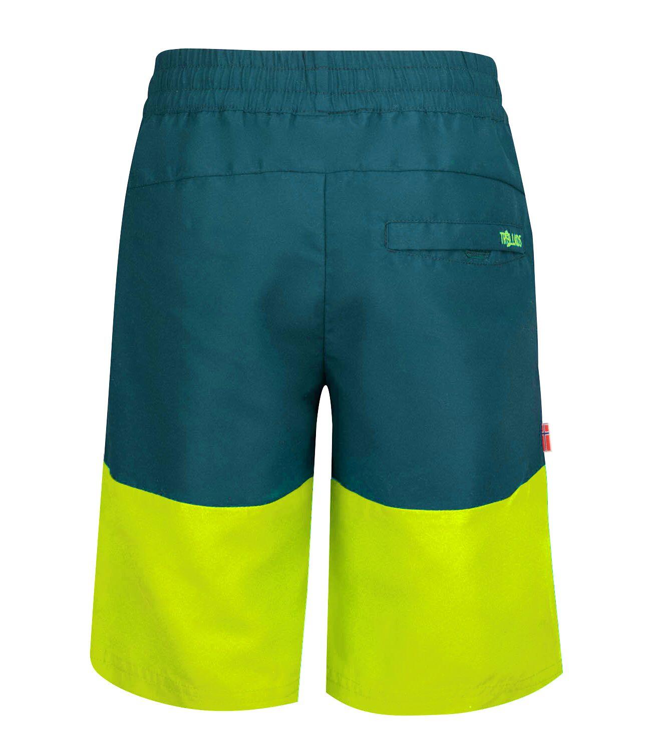 Kinder Badeshorts Kroksand Petrolblau/Grün 2/4