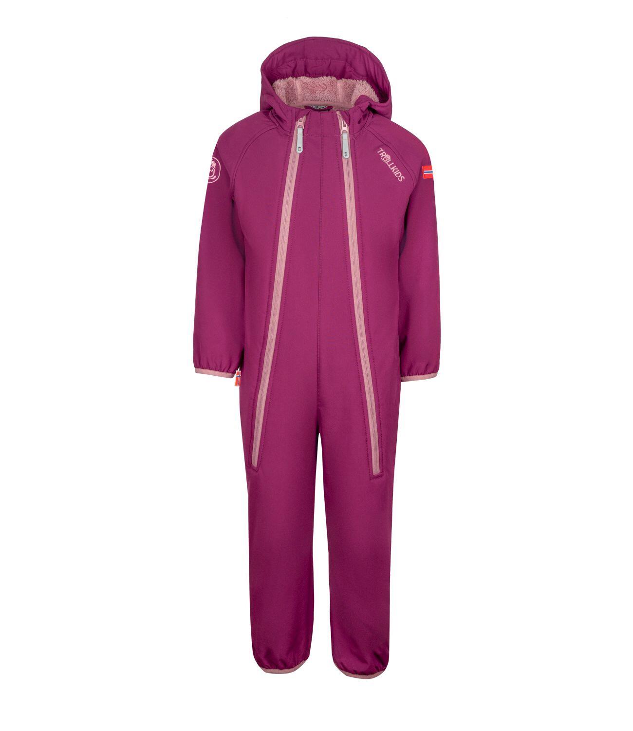 TROLLKIDS Kinder Skianzug Nordkapp Maulbeere/Orchidee