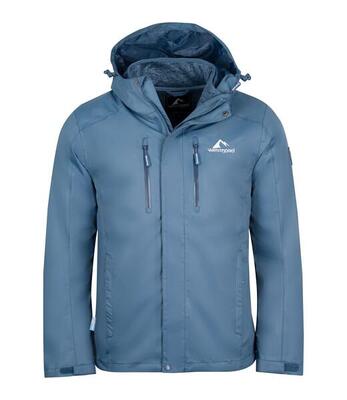 Herren 3in1 Funktionsjacke Hverfjall Braun/Marineblau
