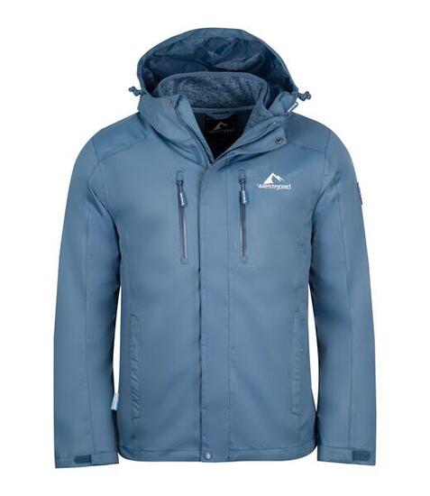 Herren 3in1 Funktionsjacke Hverfjall Braun/Marineblau
