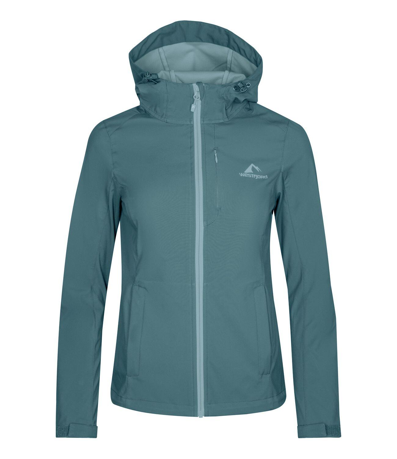 WESTFJORD Damen Softshelljacke Skogar Gletschergrün