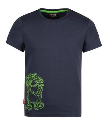 Kinder T-Shirt Oppland Marineblau/Grün