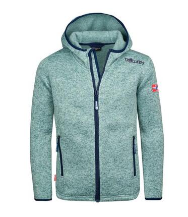 Sweat à capuche fille Jondalen XT vert glacier/bleu marine
