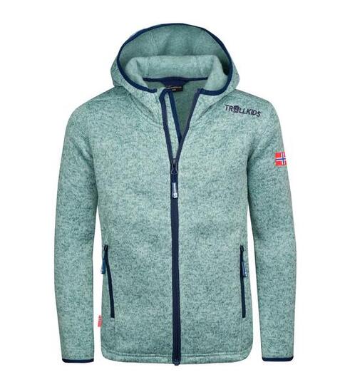 Sweat à capuche fille Jondalen XT vert glacier/bleu marine