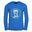 T-shirt long enfant Troll bleu vif/gris nuageux