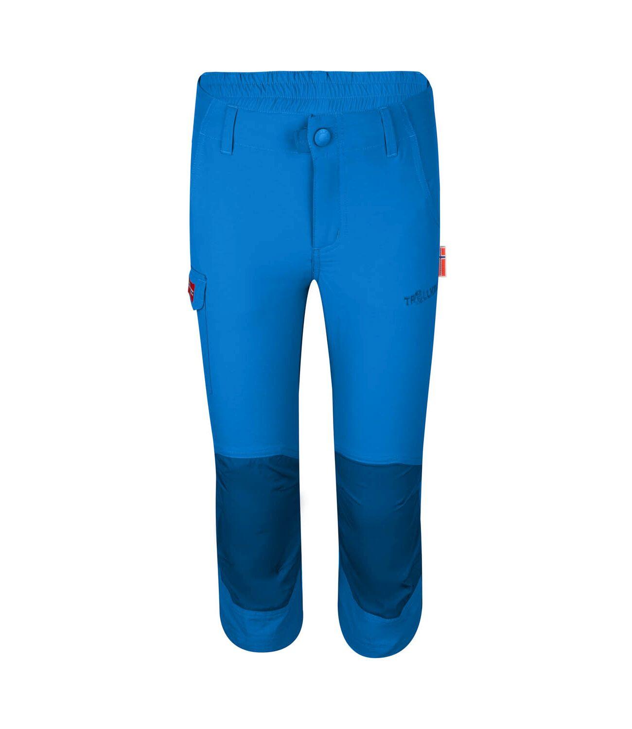 TROLLKIDS Kinder Trekkinghose Hammerfest 3/4 Leuchtendes Blau