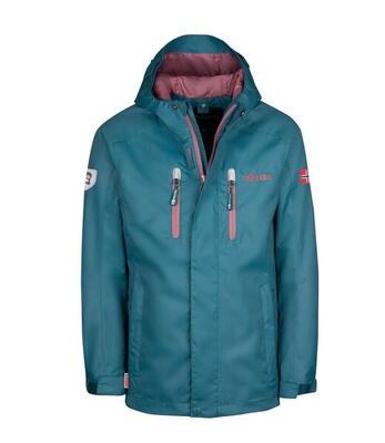 Kinder Regenjacke Sognefjord PRO Petrolgrün/Lime
