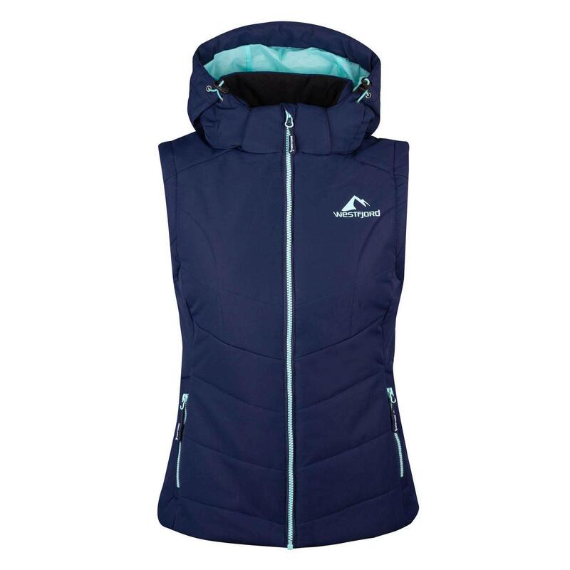 Gilet femme Krafla XT bleu marine/turquoise