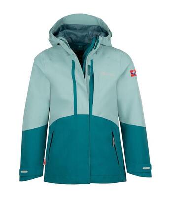 Mädchen Funktionsjacke Skaland Gletschergrün/Blaugrün