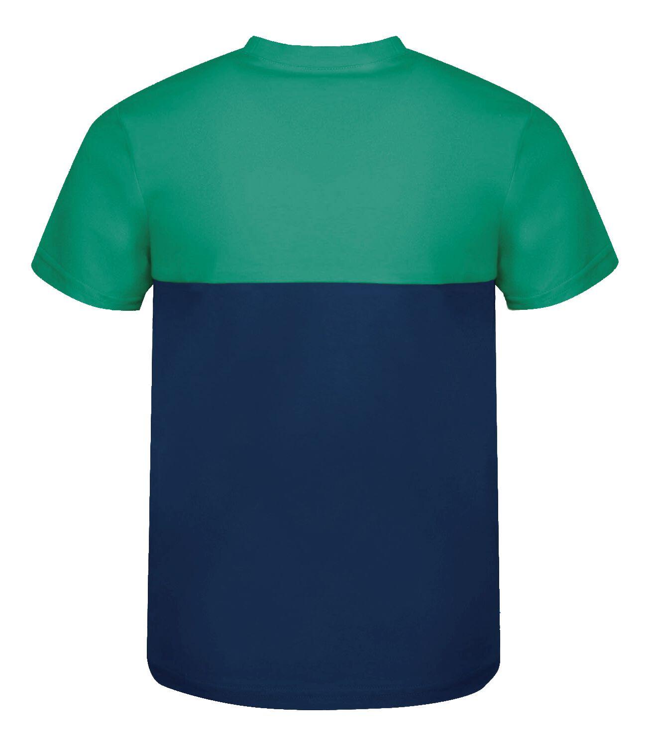 Kinder T-Shirt Bergen Marineblau/Pfeffergrün 2/3