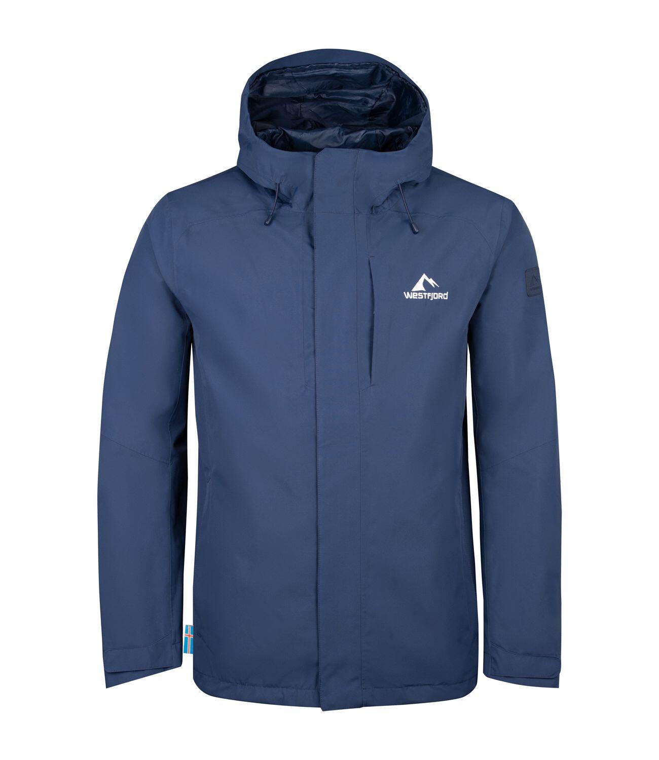 WESTFJORD Herren 3in1 Jacke Skogafoss Marineblau/Bordeauxrot