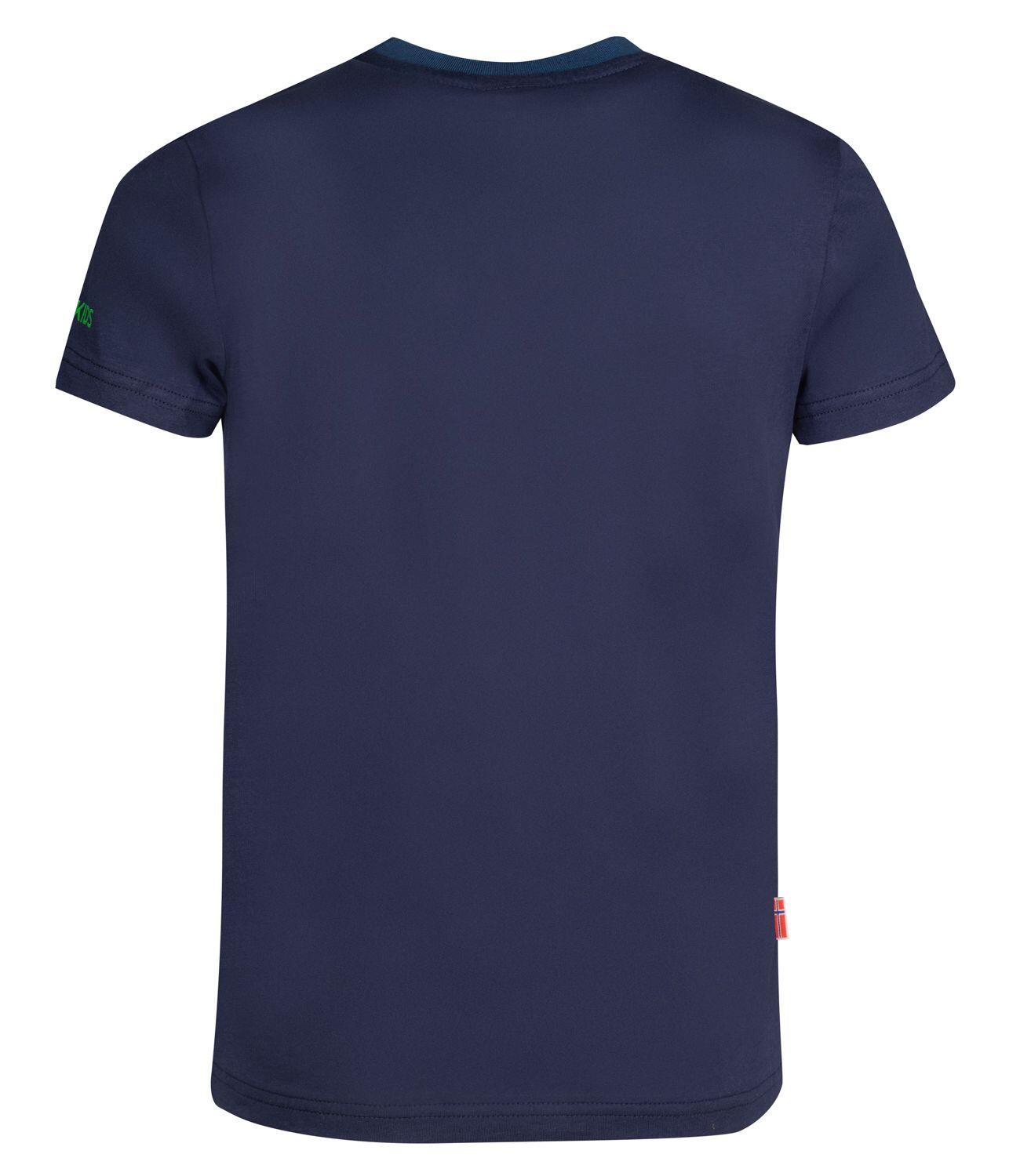 T-shirt enfant Kroksand bleu marine / vert vipère 2/3