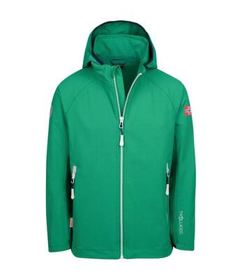 Kinder Softshelljacke Kvalvika Glühendes Blau/Trübes Gelb