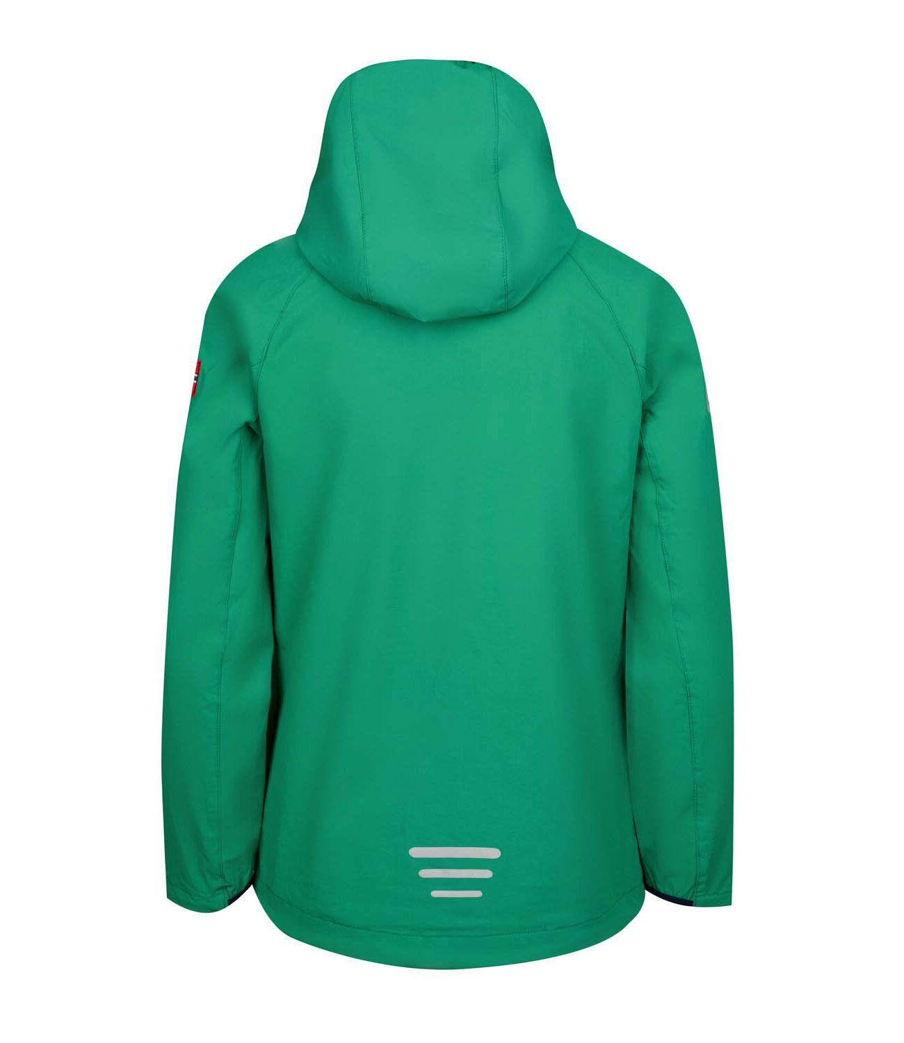 Veste softshell enfant Kvalvika vert poivre/gris nuage 2/3