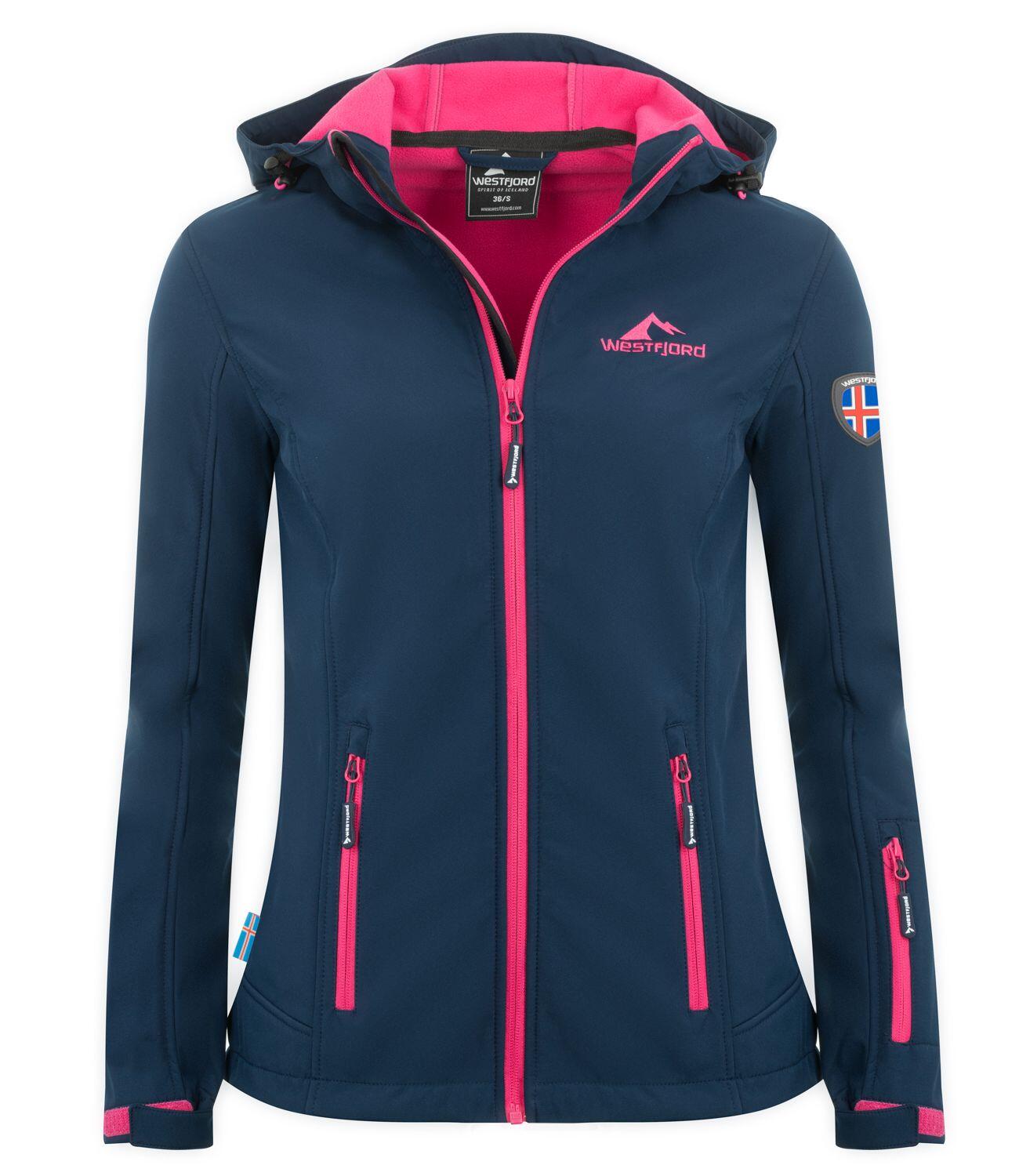 WESTFJORD Damen Softshell Jacke Eldfjall Marineblau / Magenta