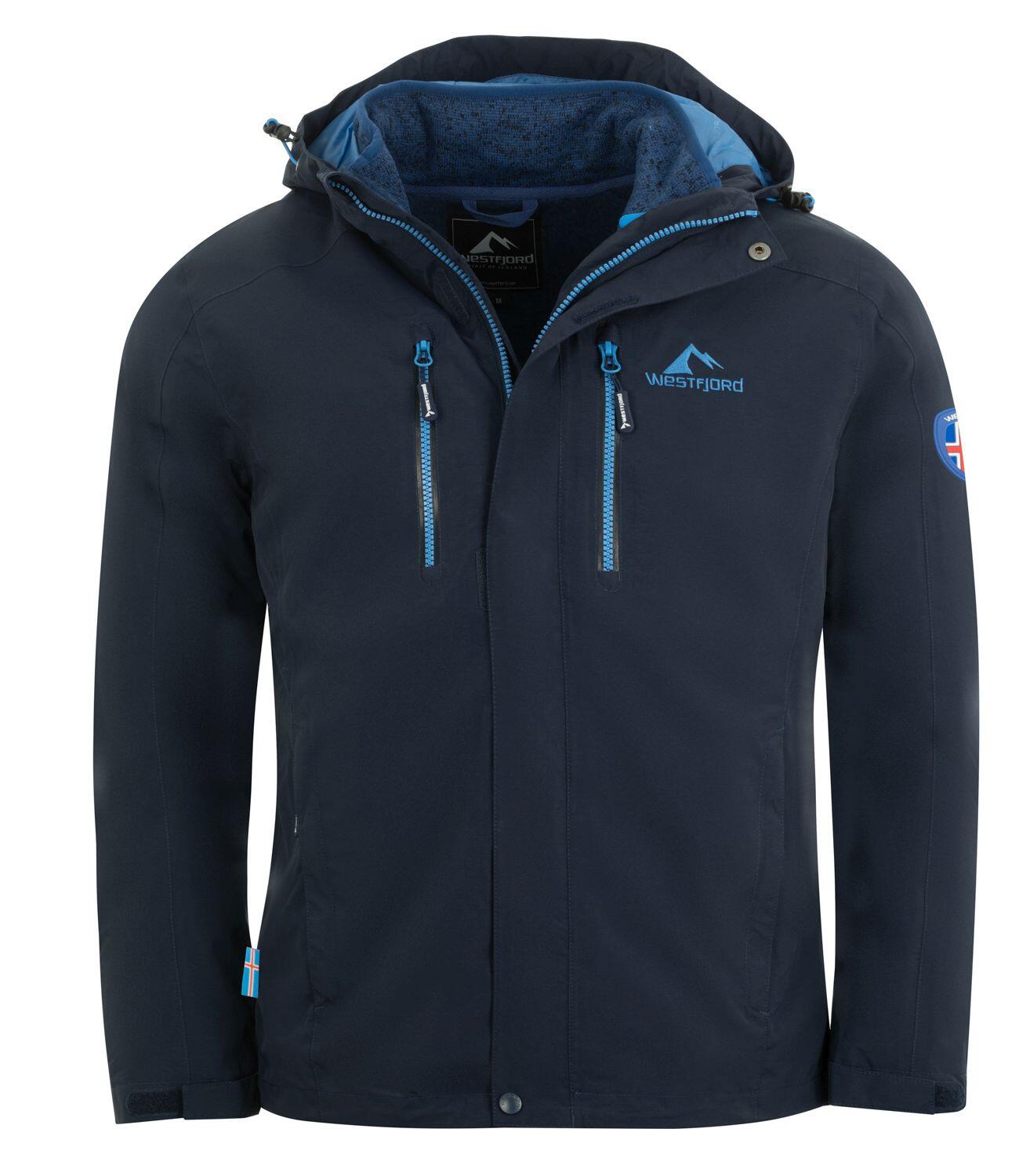 WESTFJORD Herren 3in1 Funktionsjacke Hverfjall Marineblau