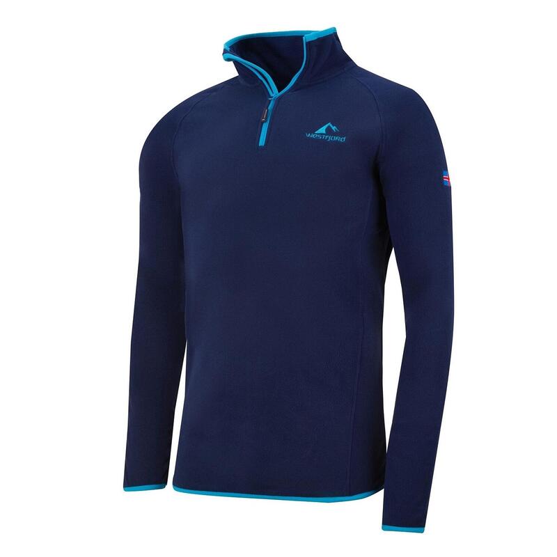 Pull polaire homme Hekla bleu marine / bleu clair