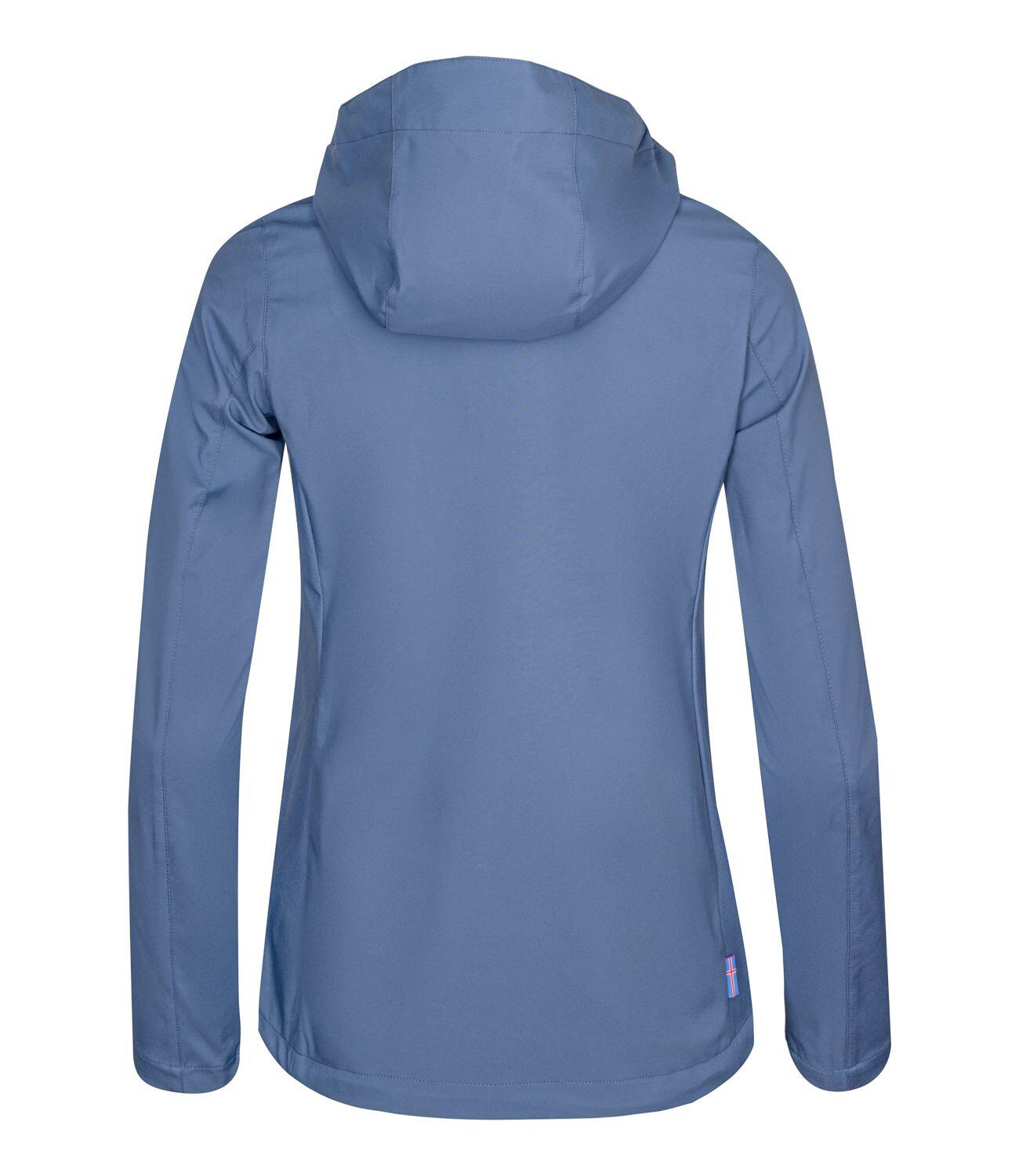 Damen Softshelljacke Skogar Klippenblau/Rosa 2/3