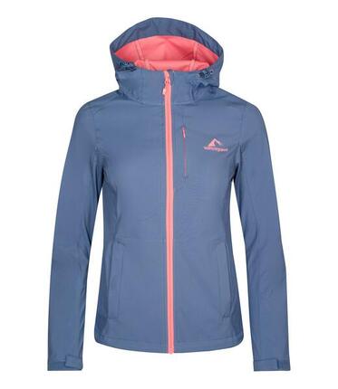 Damen Softshelljacke Skogar Klippenblau/Rosa