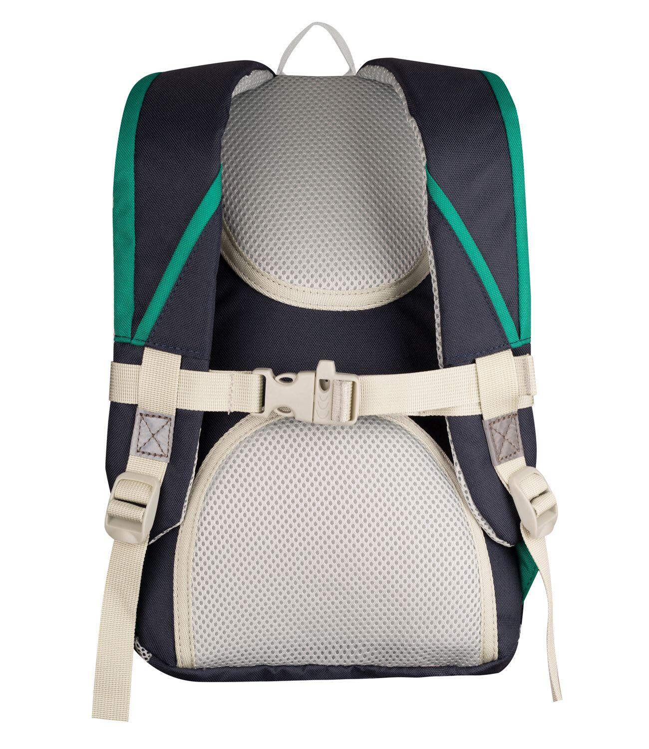 Kinder Kinderrucksack Trollhavn Marineblau/Pfeffergrün Decathlon