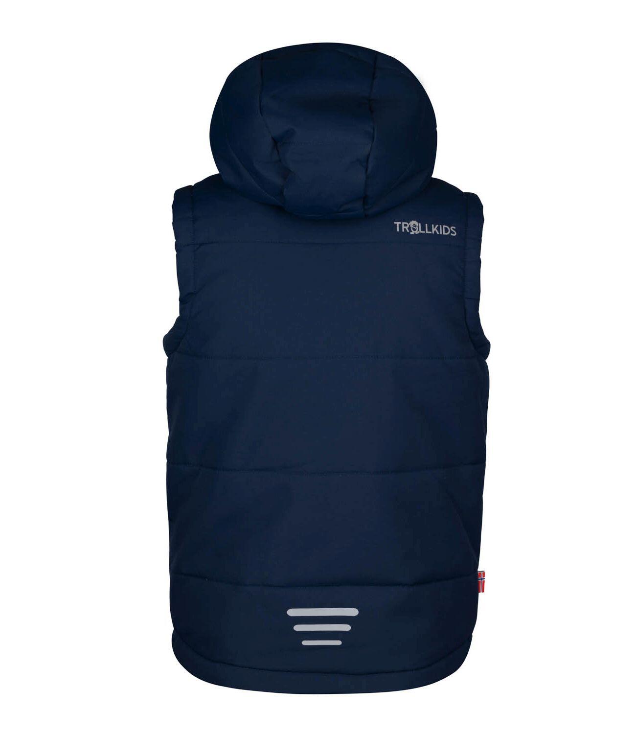 Gilet fonctionnel pour enfants Narvik XT bleu marine/jaune foncé 2/3