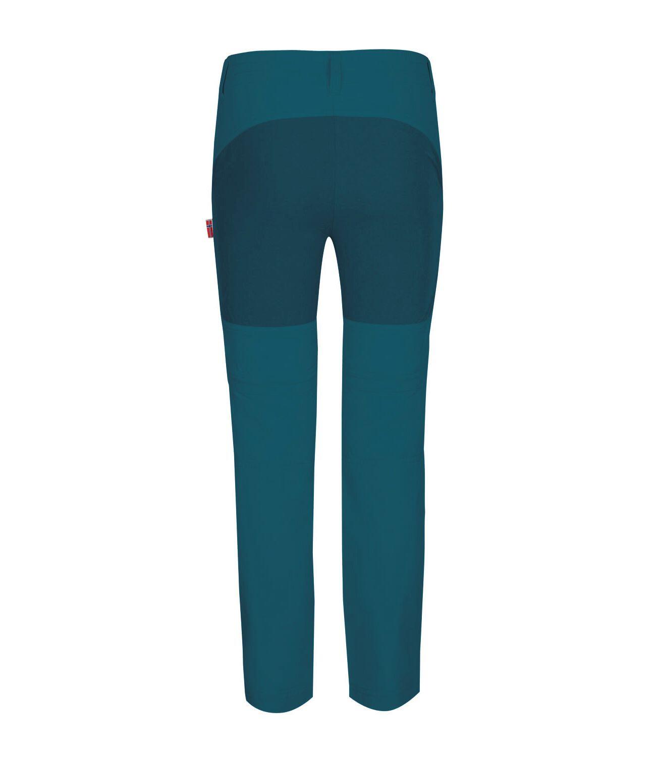 Kinder Trekkinghose Nordfjord Slim Fit Teal-Grün 2/3