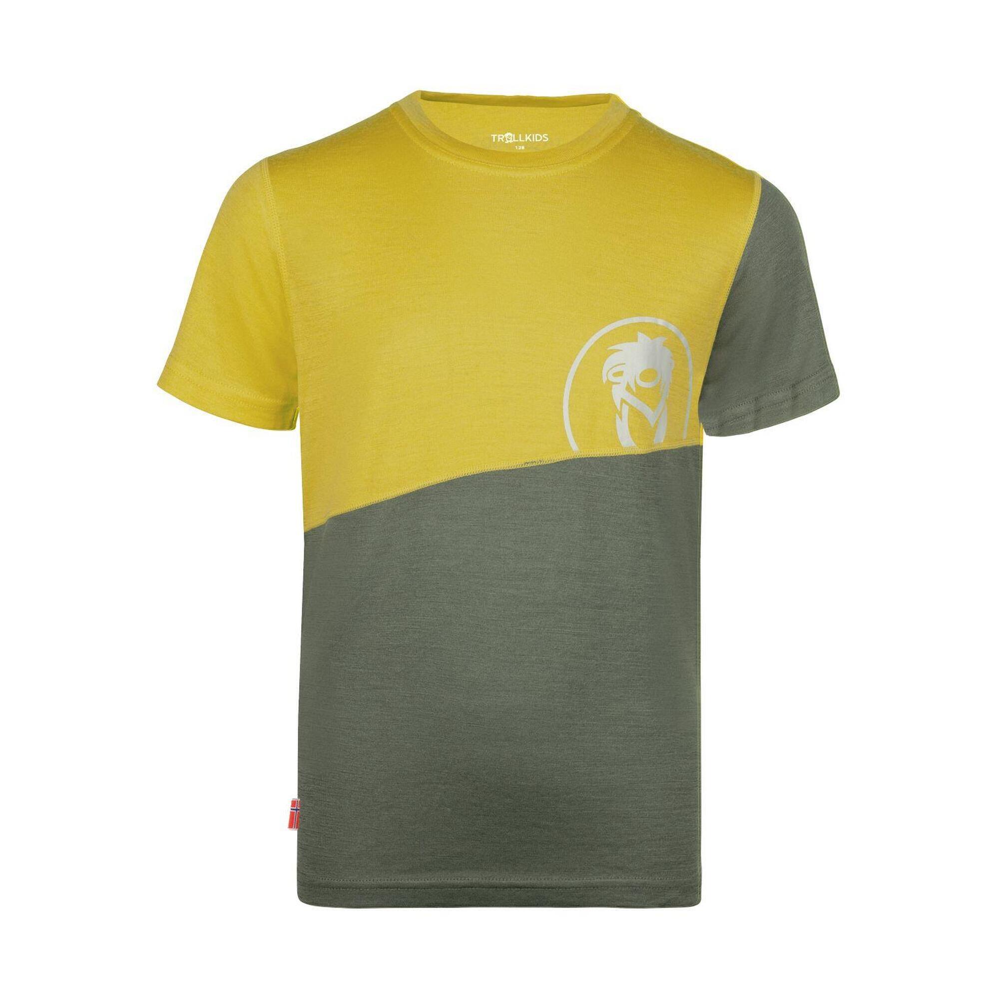 Trollkids - T-shirt Enfant Sandefjord Jaune Trouble - Chemise Manches Courtes - Jaune -  3 À 4 Ans - Decathlon
