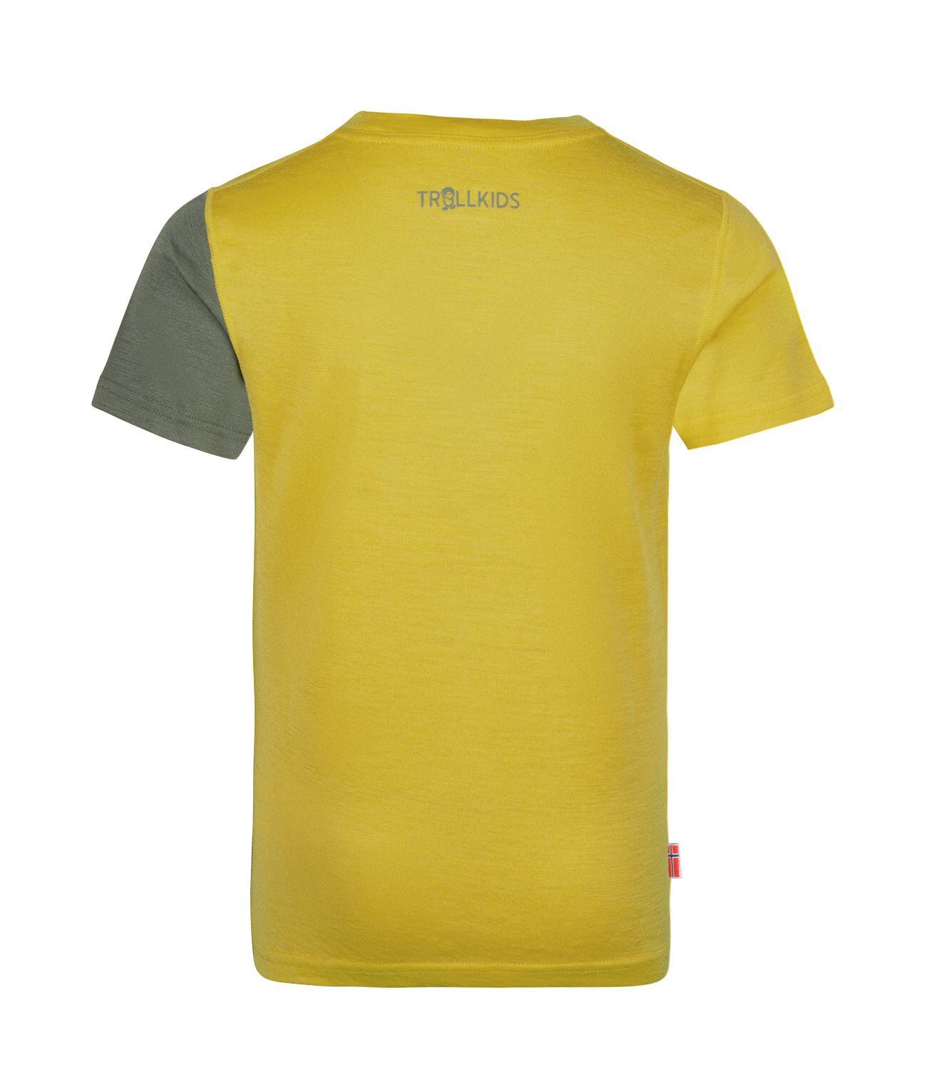 T-shirt enfant Sandefjord jaune trouble 2/2