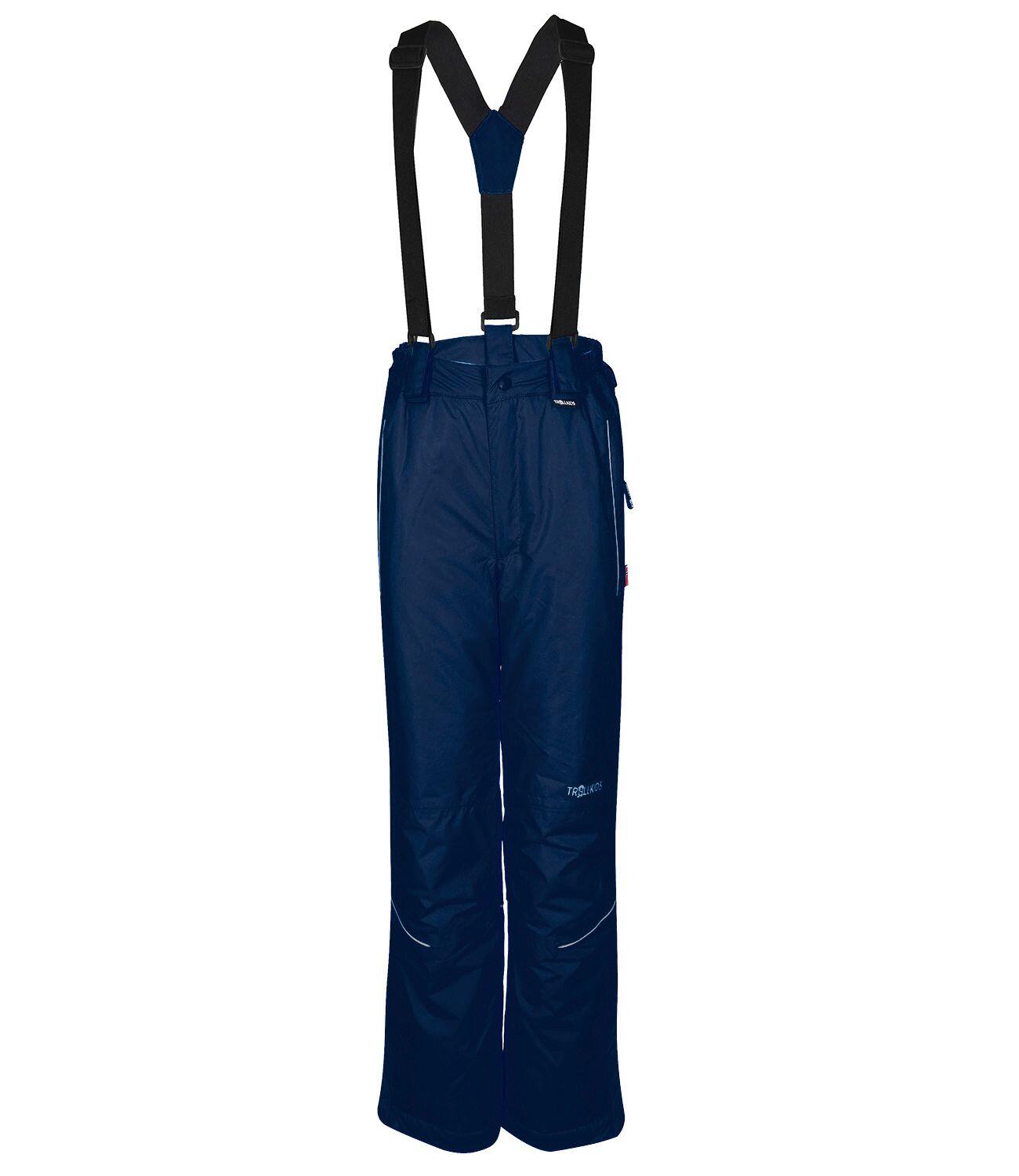 TROLLKIDS Kinder Skihose Slim Holmenkollen Wasserdicht Marineblau / Orange
