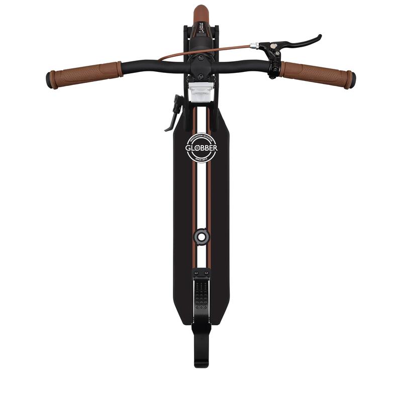 Trottinette ONE K 180 BR guidon fixe avec frein Vintage - Noir