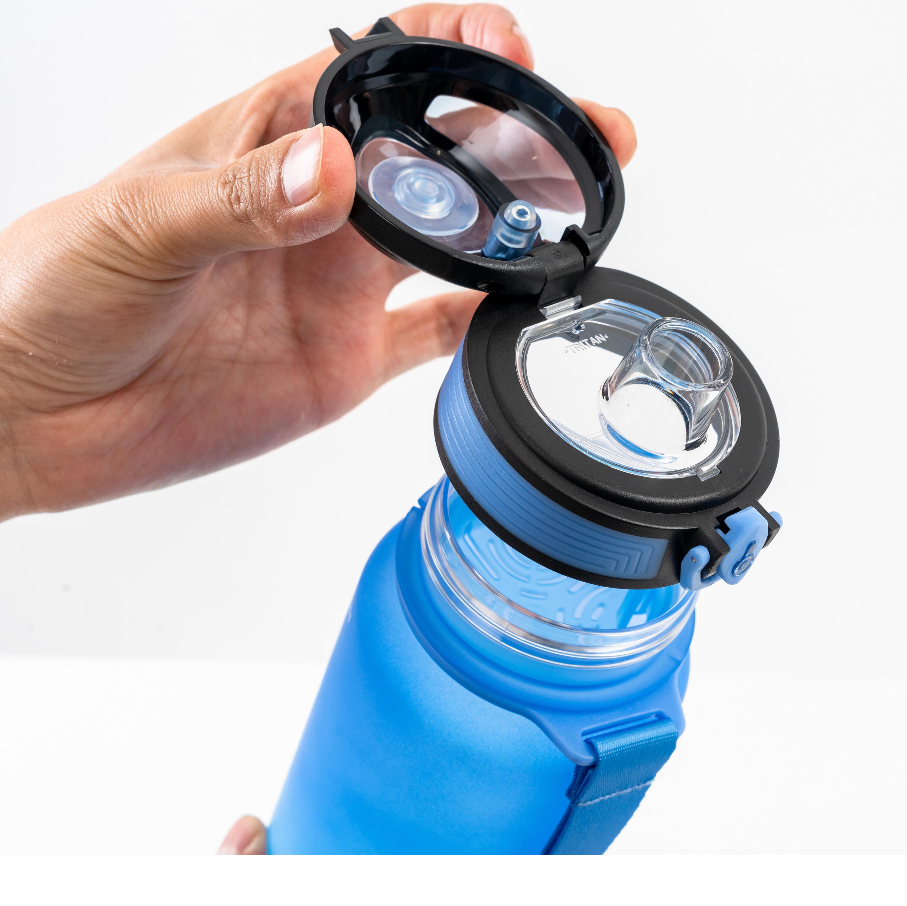 RCB Gourde Sport 1L - Sans BPA Tritan, Antifuite (Bleu/Vert) 2/7