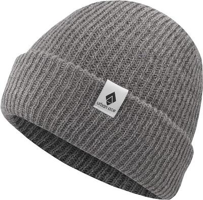 Unisex charcoal beanie: warm & trendy wintermuts
