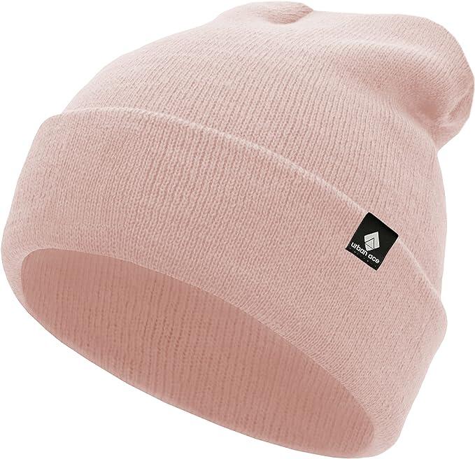 Czapka dla dzieci Urban Ace Jr w kolorze różowym - bawełnowa i ciepła