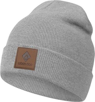 Unisex grijze cuff beanie - warm en stijlvol