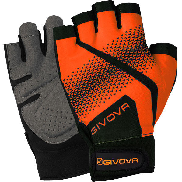 Givova Gym Trainingshandschoenen Fluo Oranje/Zwart M 2/5