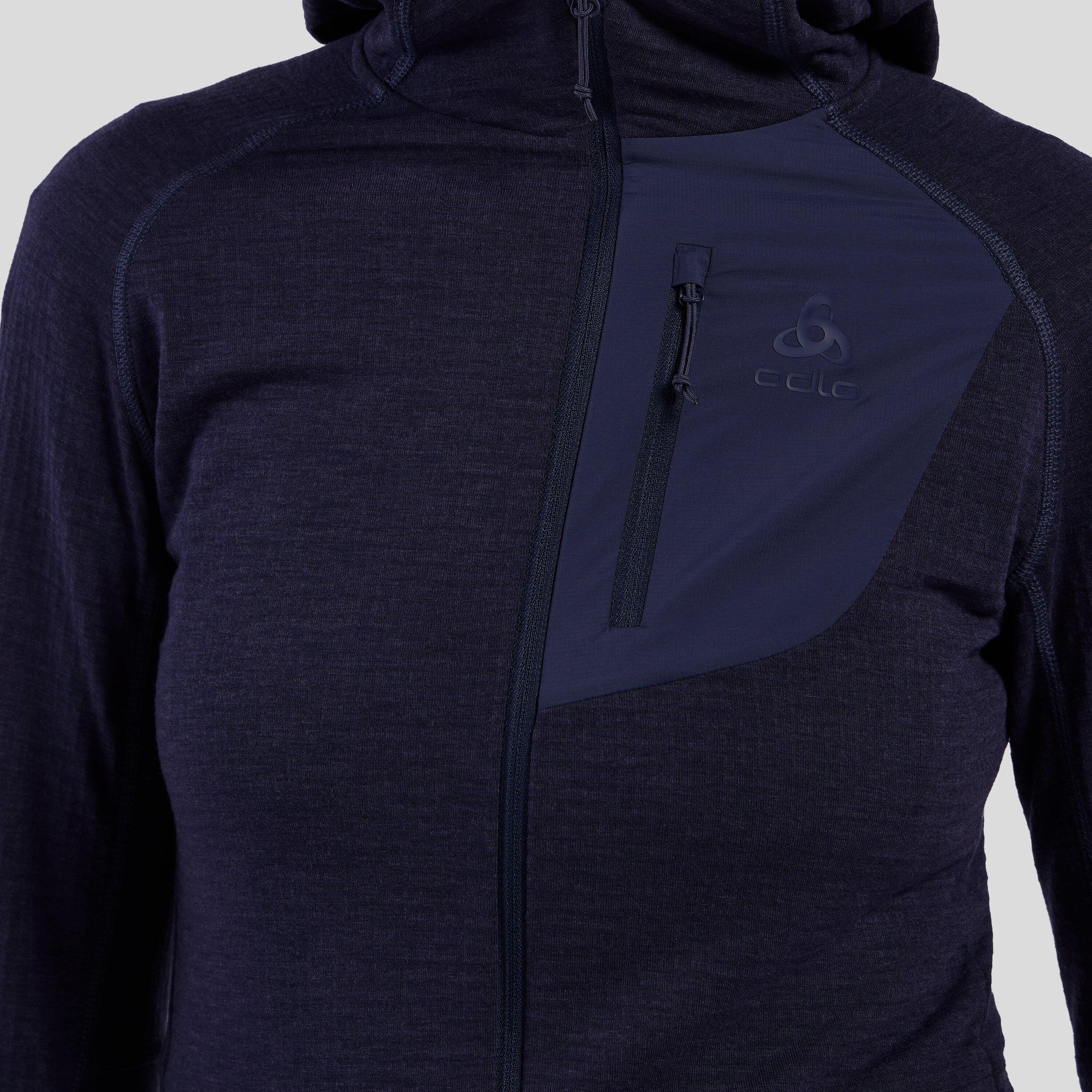Pull à capuche zippé Ascent ODLO 6/7