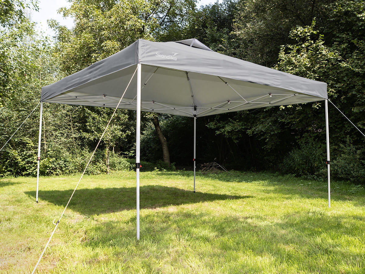 Faltpavillon - Solvorn 3 x 3 m - Rahmen/Beine Stahl - einfache Montage 3/9