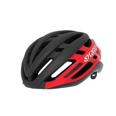 Agilis helm - zwart rood mat