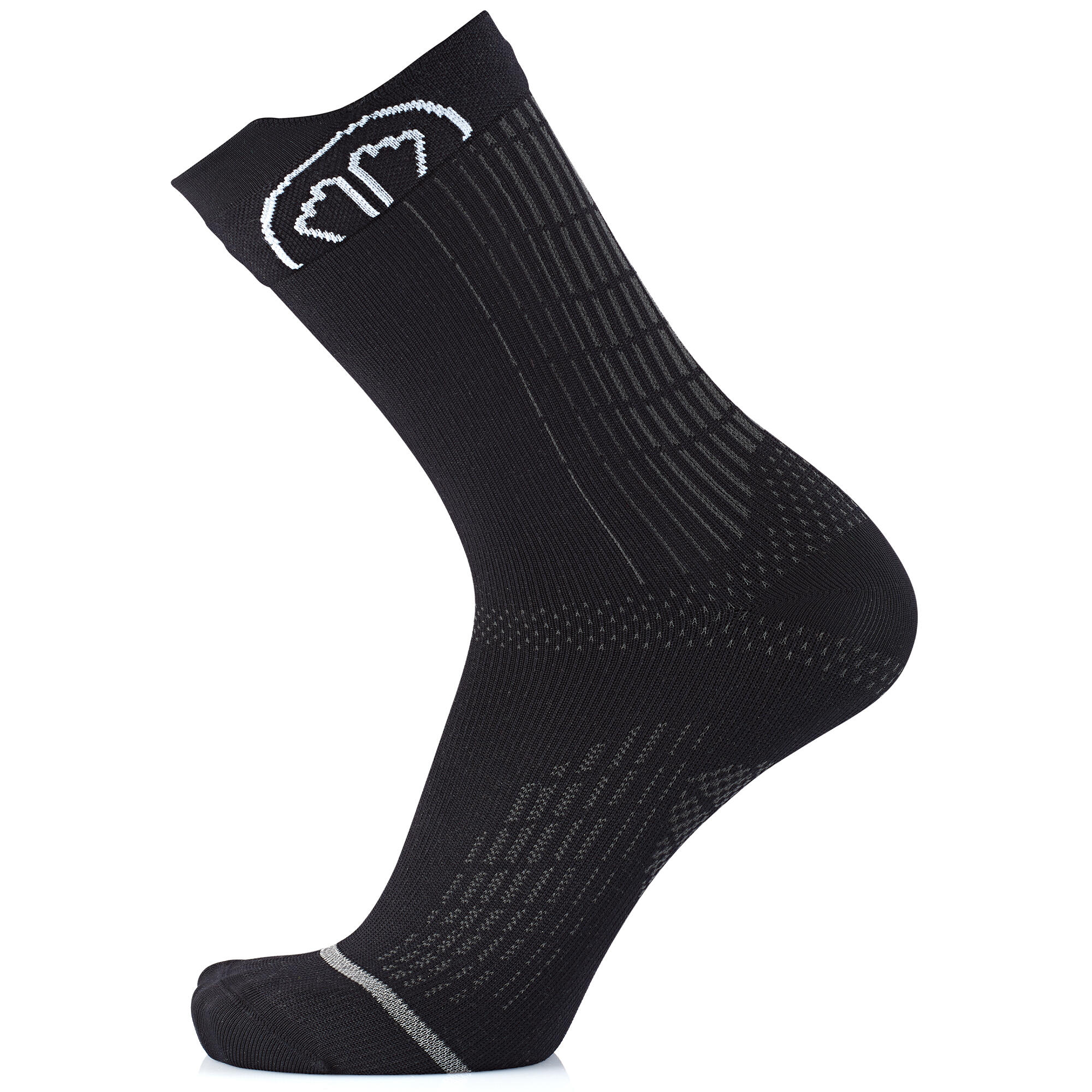 Chaussettes Running Run Anatomic Crew mi-hautes noir, taille 45/47 2/7