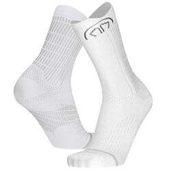 Chaussettes de Running mi-hautes, fines et techniques - Run Anatomic Crew