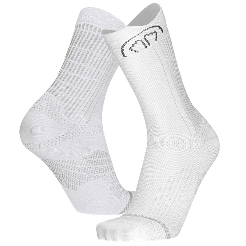 Chaussettes de Running mi-hautes, fines et techniques - Run Anatomic Crew