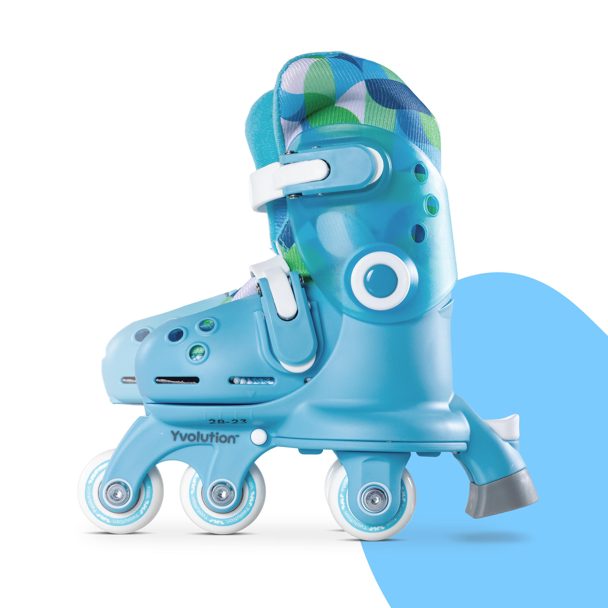 Yvolution - Twista Skates - Verstelbare Kinderskeelers - Blauw - Maat 24-28 3/7