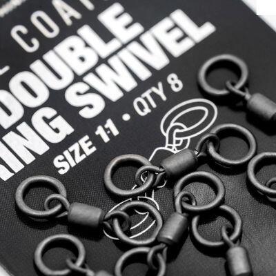 Korda PTFE Coated Double Ring Swivel Size 11 2/3